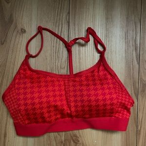 Red nike sports bra